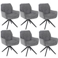 ESSZIMMERSTUHL Grau 6er-Set - Grau, Metall (61/88/61cm) - MCW