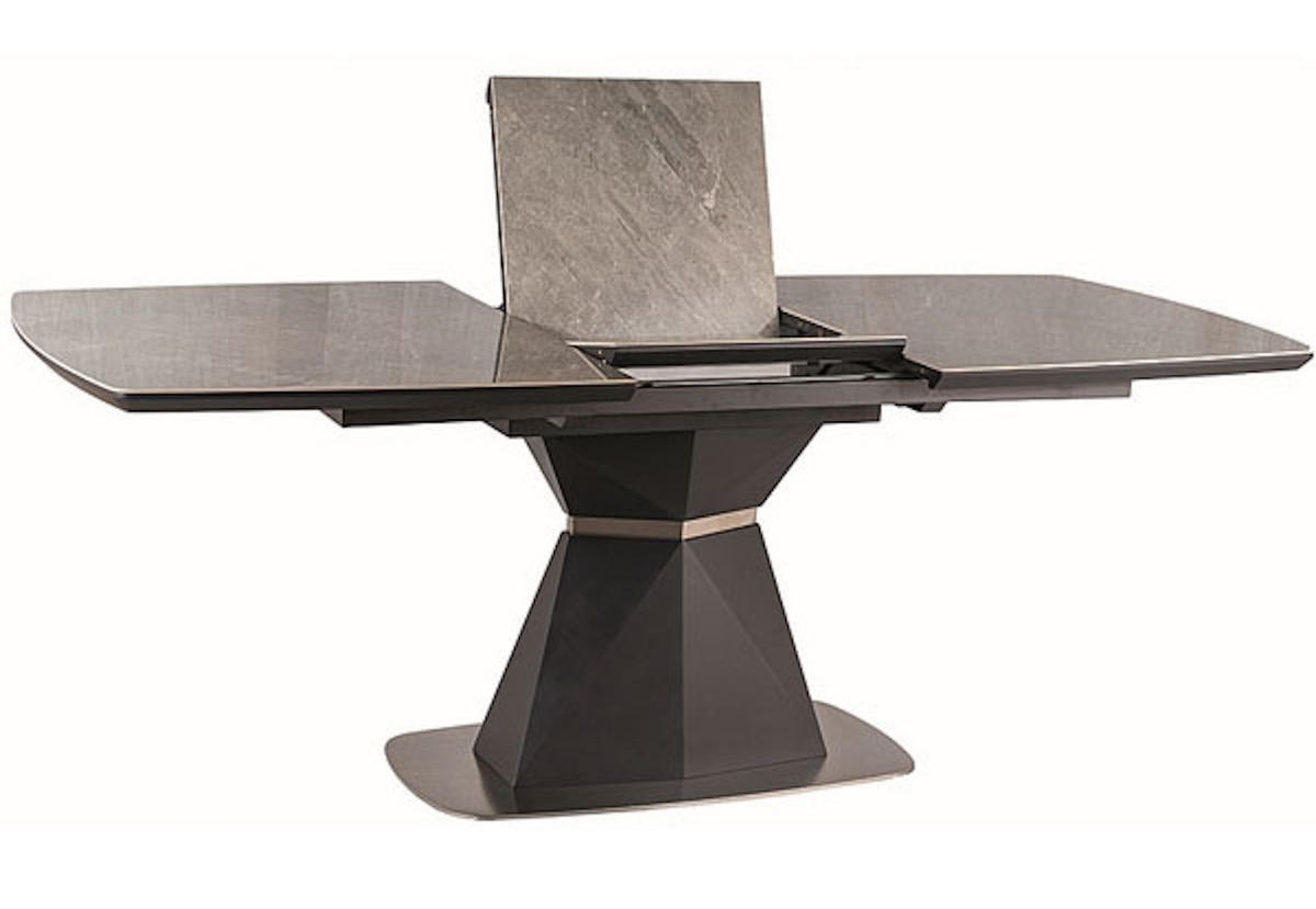 ESSTISCH Cortez grau Marmor / anthrazit 160 / 90 / 76cm - Grau, Holz/Keramik (90/160/76cm) - Feldmann-Wohnen