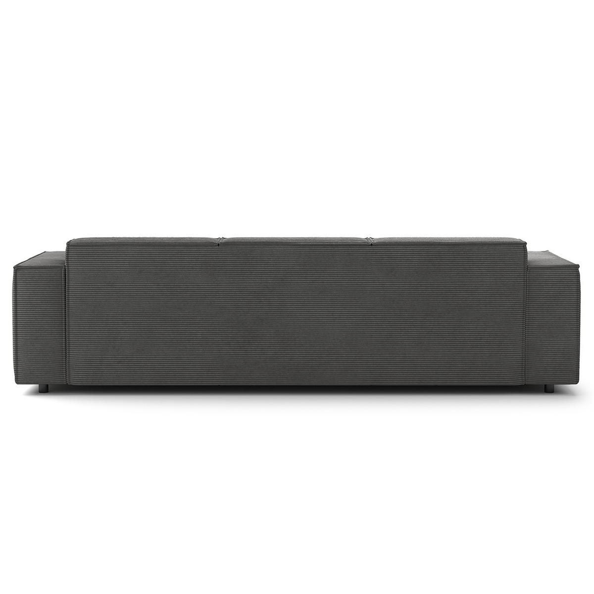 3-SITZER SOFA - Anthrazit, Textil (260/70/96cm) - home24