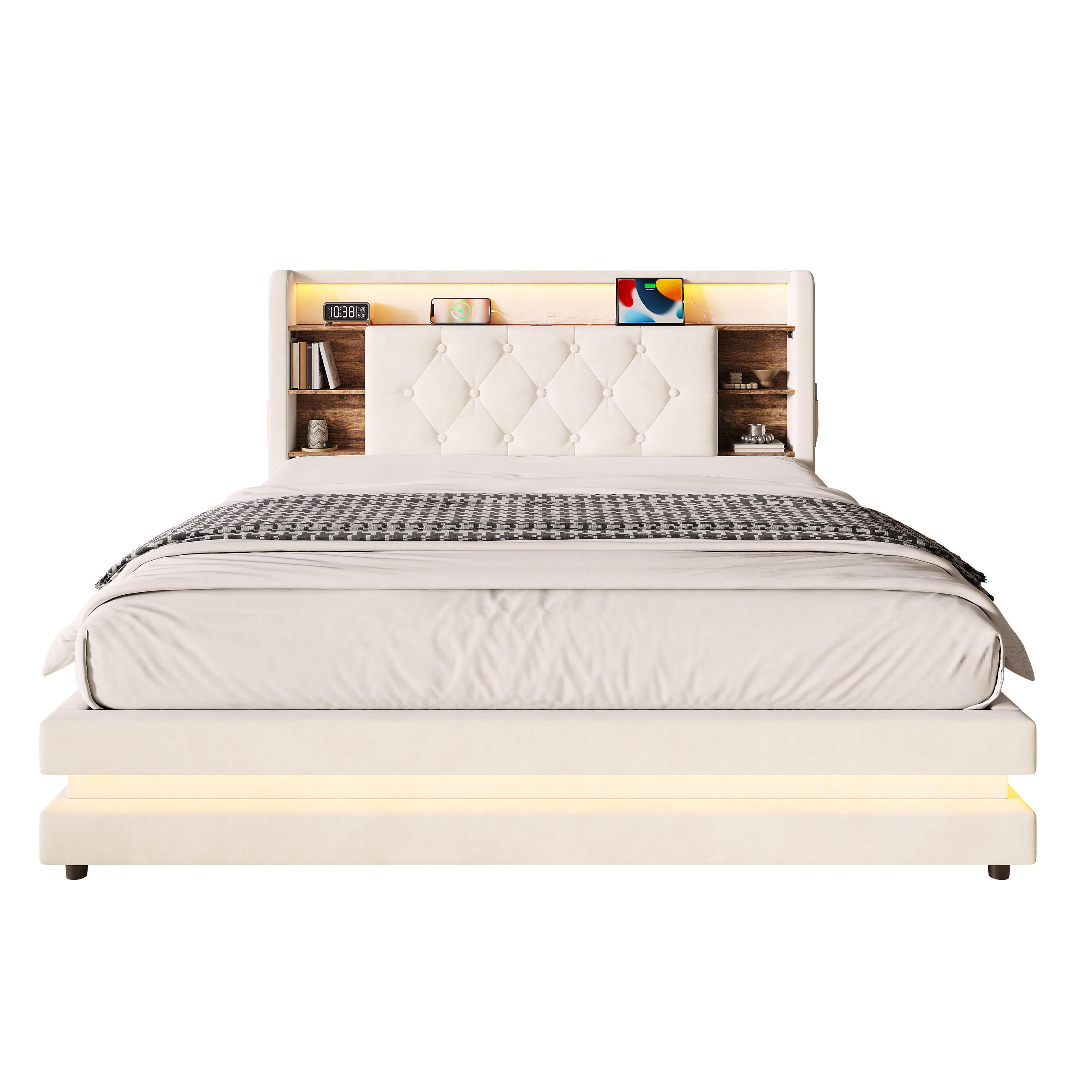 XXXLutz Polsterbett Beige