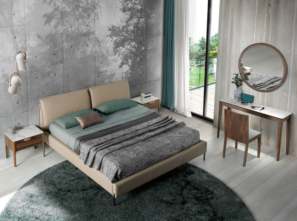 KONSOLENTISCH Rechteckiger aus Porzellanmarmor und Nussbaumholz 120/39/75 cm - Walnussfarben/Weiß, Holz/Holzwerkstoff (39/120/75cm) - ANGEL CERDA