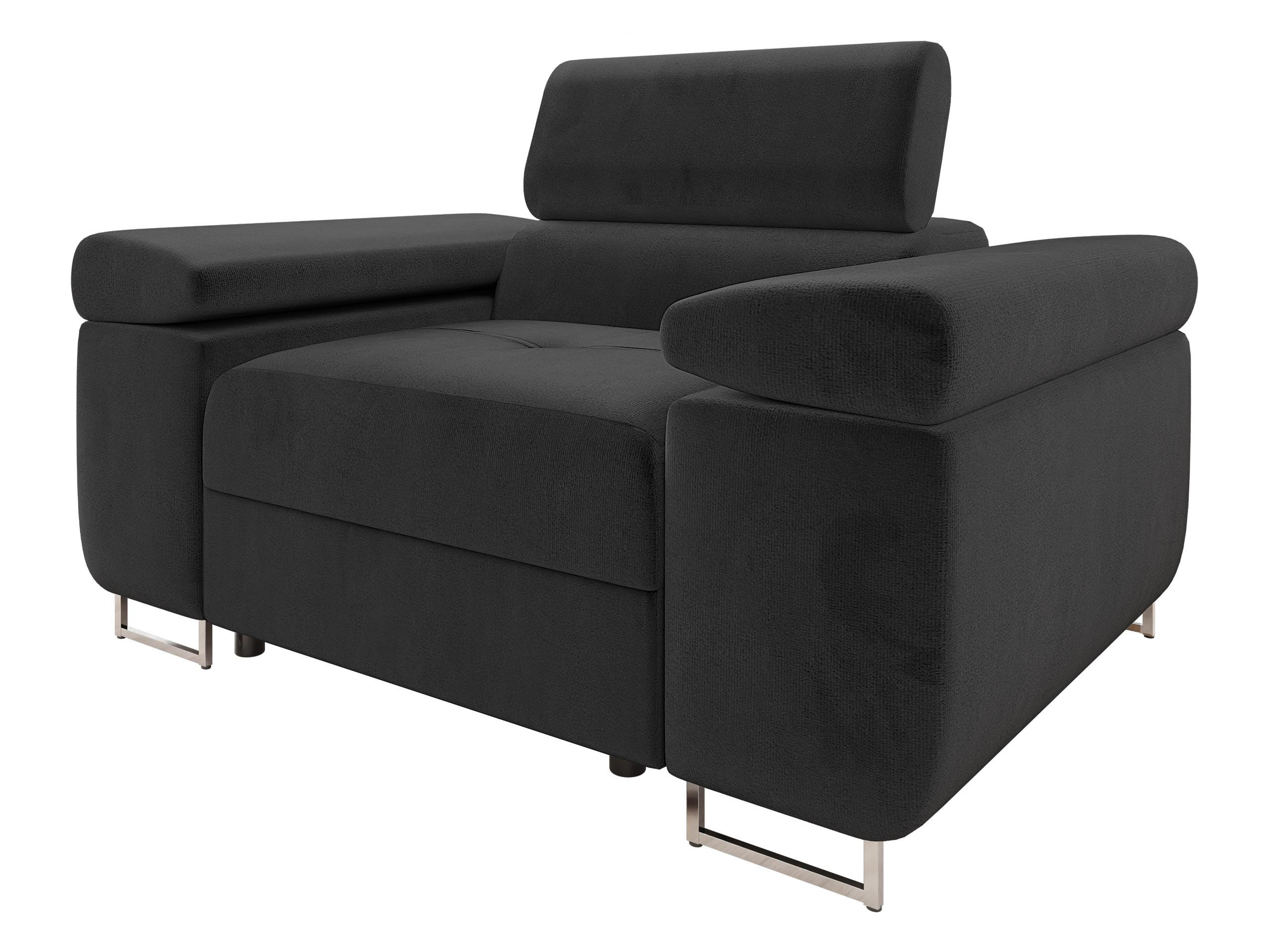 SESSEL Torezio - Schwarz, Holz/Textil (134/90/102cm) - MIRJAN24
