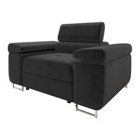 SESSEL Torezio - Schwarz, Holz/Textil (134/90/102cm) - MIRJAN24