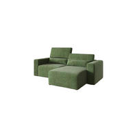 ECKSOFA Modular Premium Grün - Schwarz/Grün, Holz/Holzwerkstoff (225/172cm) - Furnisell