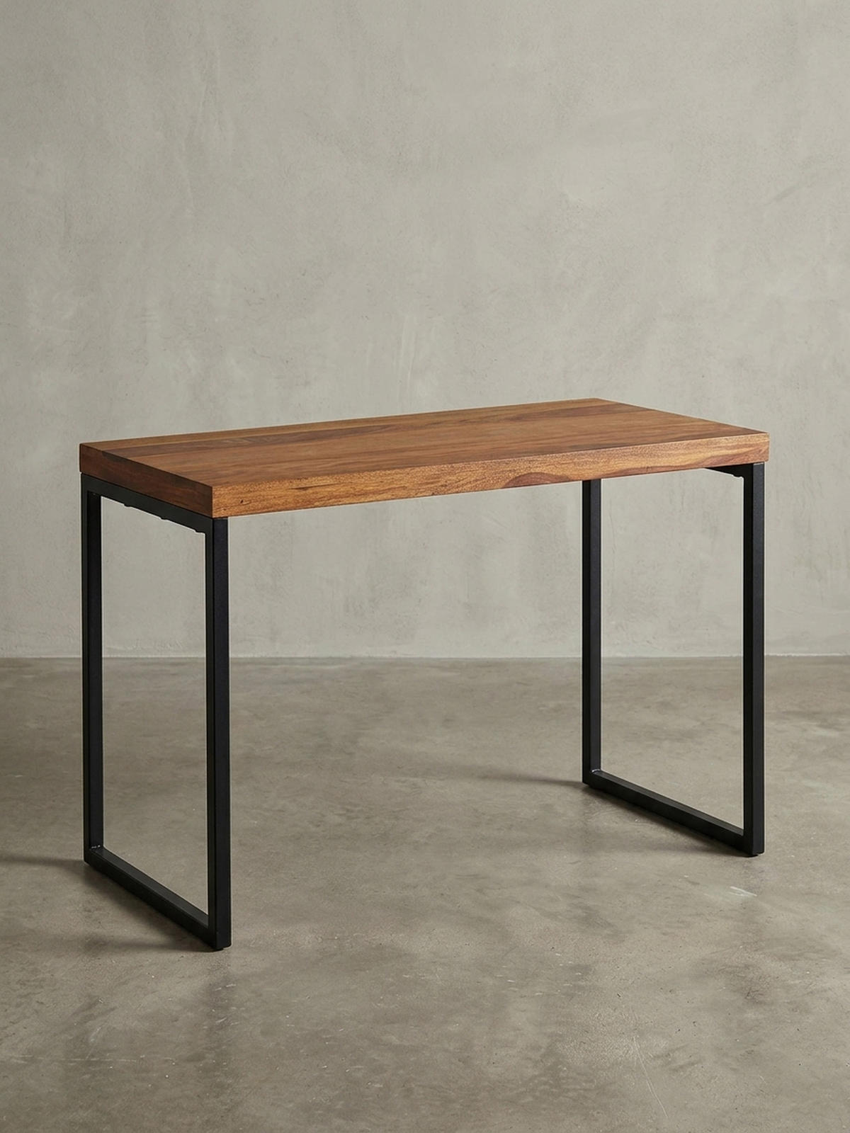 SCHREIBTISCH – Massivholz/Metall, Industrial-Stil, handgefertigt - Schwarz/Braun, Holz/Metall (59/117/77cm) - KADIMA DESIGN