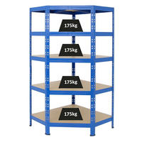 ECKREGAL Tiger 180x90x45 cm Fachlast 175 kg Blau - Blau, Metall (90/180/45cm) - PROREGAL