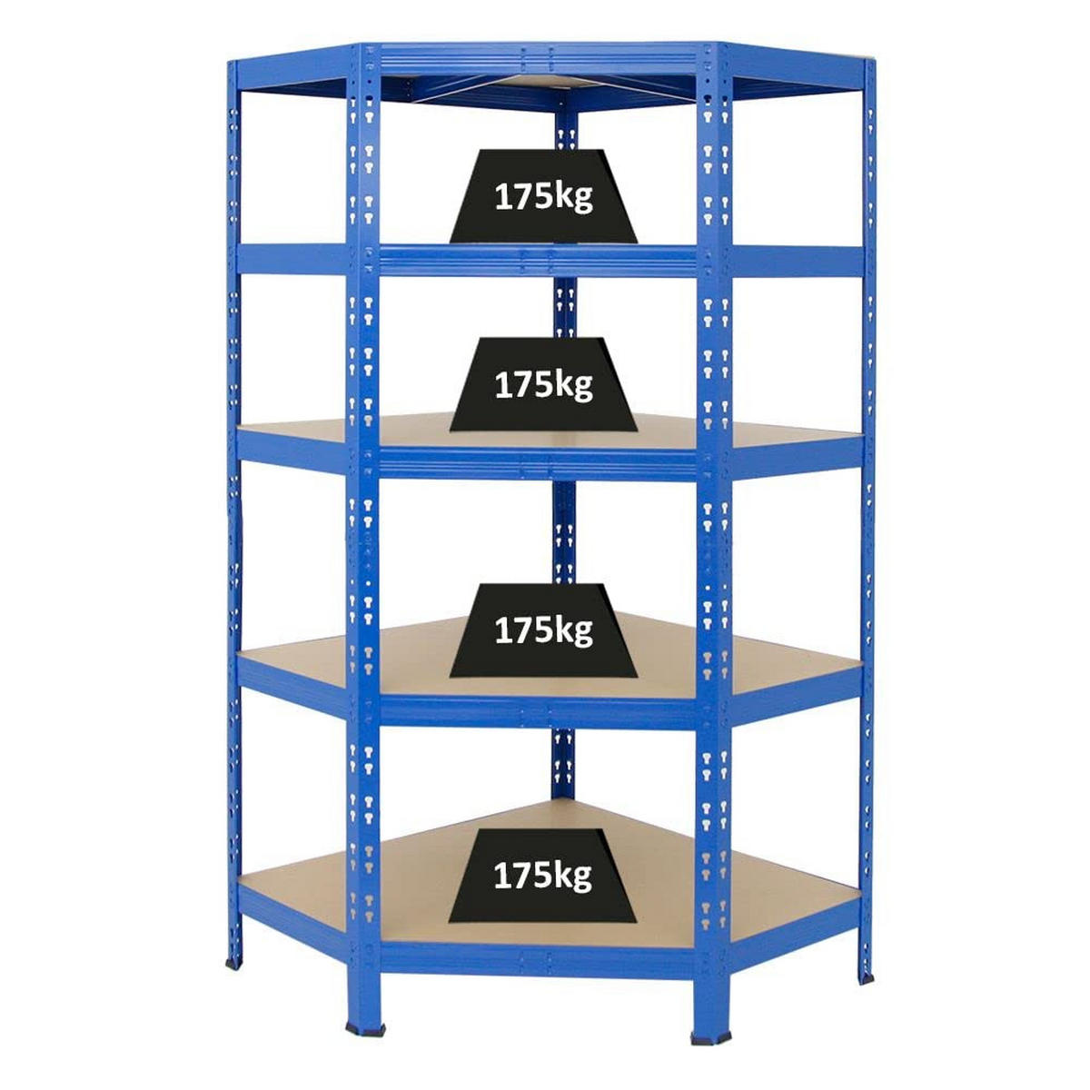 ECKREGAL Tiger 180x90x45 cm Fachlast 175 kg Blau - Blau, Metall (90/180/45cm) - PROREGAL