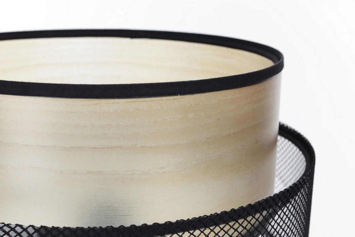 TISCHLAMPE Schwarz 30/45 cm - Beige, Kunststoff (30/0.7/45cm) - ONZENO