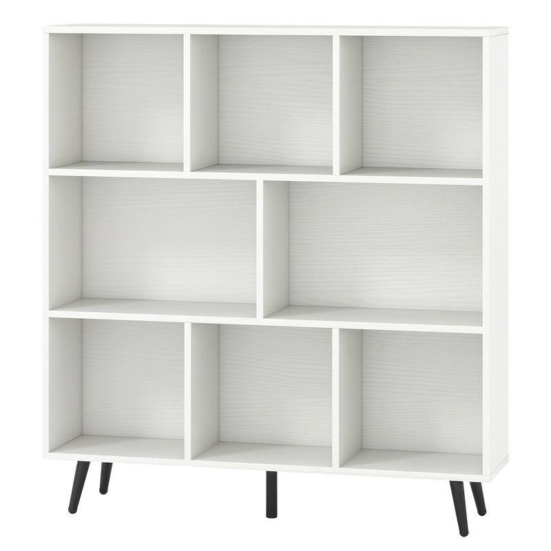Costway Bücherregal Weiß 100x107x24 cm