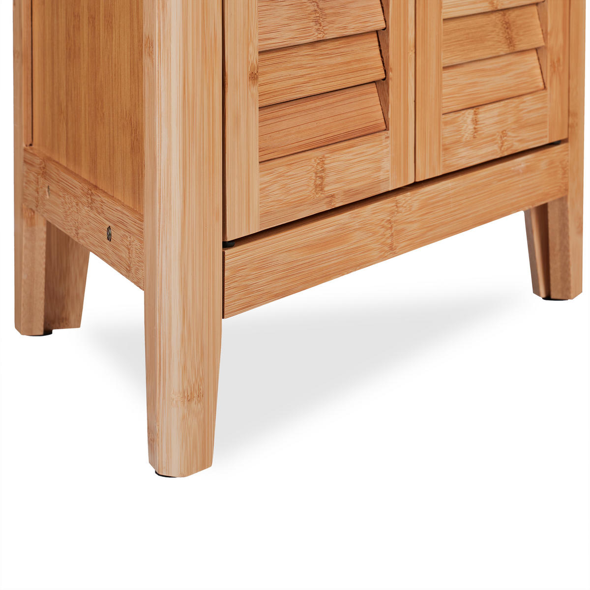 ECKSCHRANK - Hellbraun, Holz/Holzwerkstoff (58/92/30cm) - Relaxdays