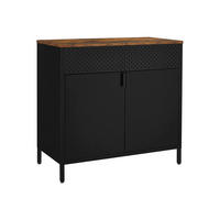SIDEBOARD AUFBEWAHRUNGSSCHRANK - Braun, Holzwerkstoff (40/76/80cm) - Hansiro