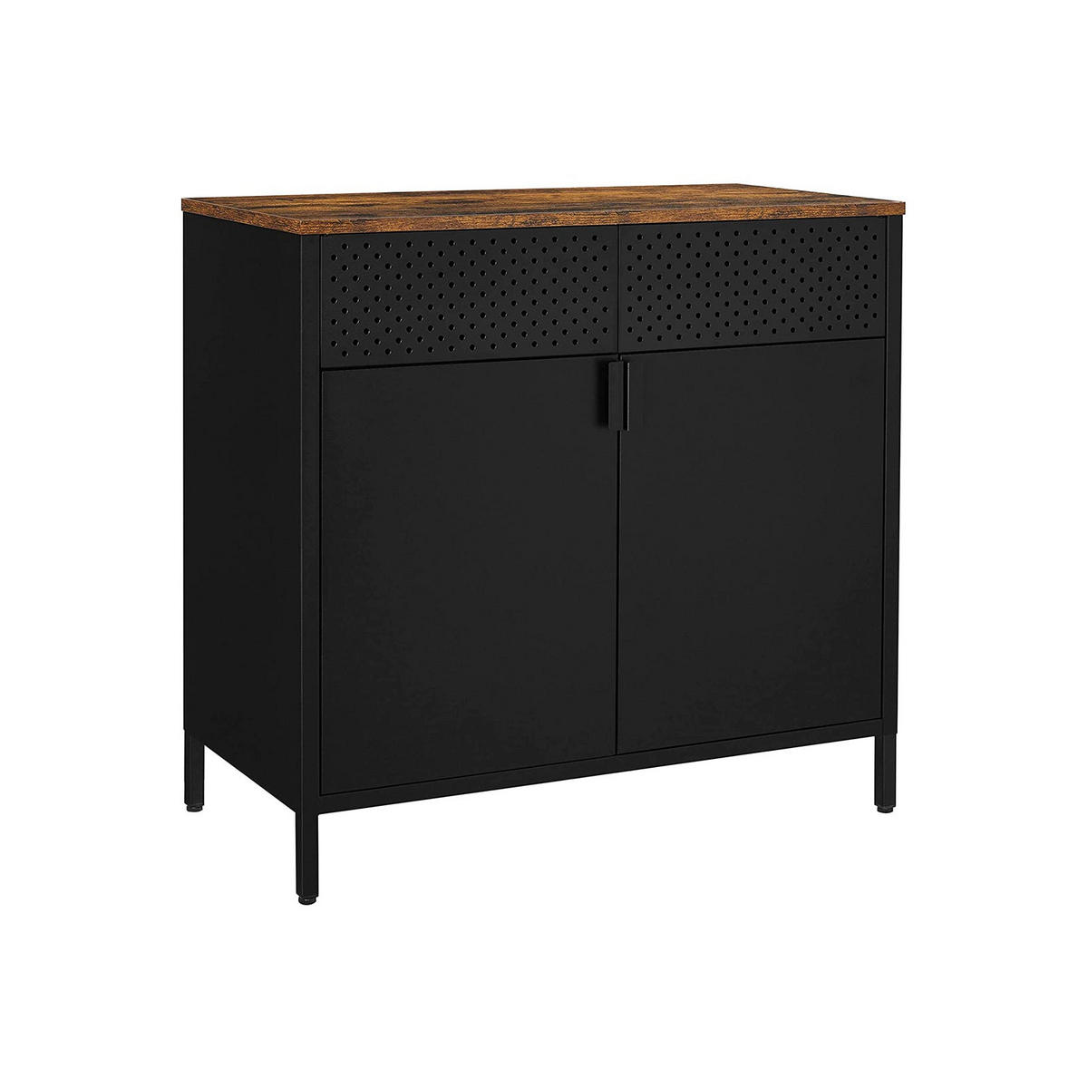 SIDEBOARD AUFBEWAHRUNGSSCHRANK - Braun, Holzwerkstoff (40/76/80cm) - Hansiro