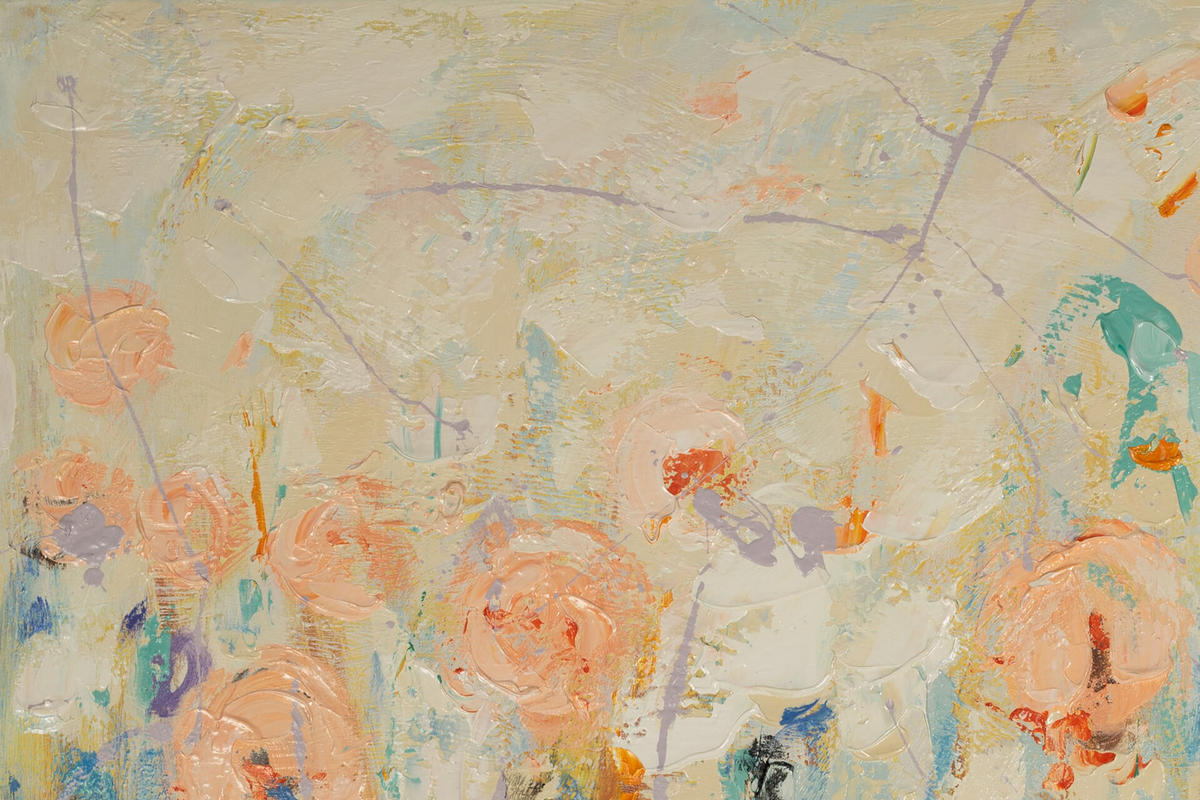 ACRYLBILD HANDGEMALT 90/90 cm - Multicolor, Holz/Textil (90/90cm) - KUNSTLOFT