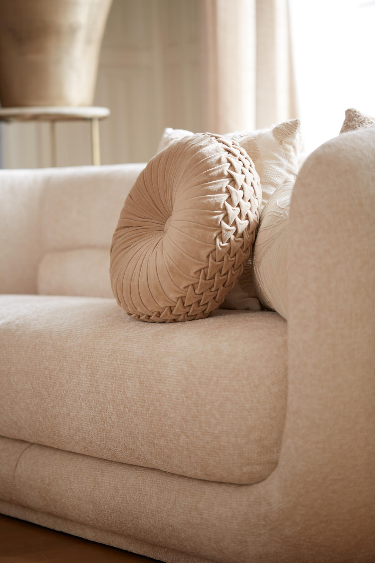 BANK Kialy Weiß 237/96/75 cm - Weiß, Holz (96/75/237cm) - Light & Living