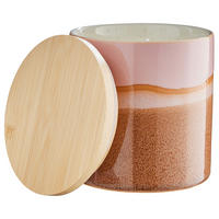 AUFBEWAHRUNGSDOSE Medley - Pink, Keramik/Holz (11/12/11cm) - Butlers