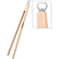 BARBECUE-TONGS Basic Braun 7.5/2/48 cm Holz - Braun, Holz (7.5cm) - Mondex