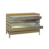WERKBANK BUFFALO mit Schubfächern | HxBxT 84x120x76cm | Traglast 600kg | Verzinkt - Silberfarben, Metall (120/84/76cm) - PROREGAL