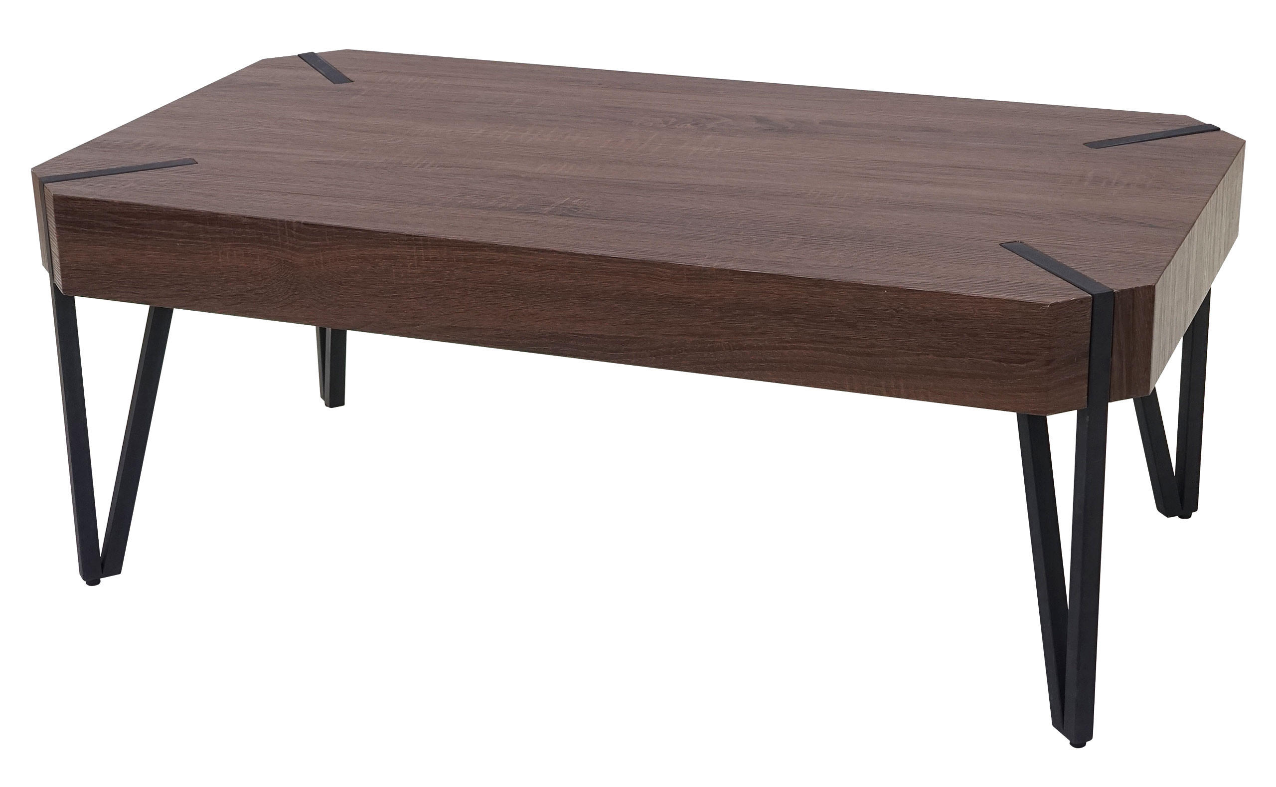 COUCHTISCH rechteck Dunkelbraun - Dunkelbraun, Holz (60/110/43cm) - MCW
