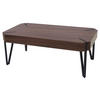 COUCHTISCH rechteck Dunkelbraun - Dunkelbraun, Holz (60/110/43cm) - MCW