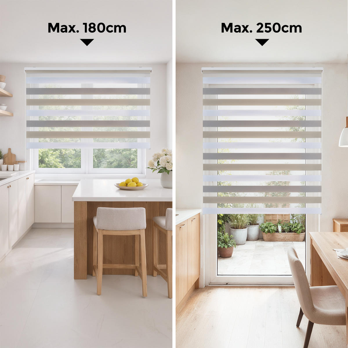 DOPPELROLLO Dreifarbig 160X250 - Multicolor, Kunststoff (160/250cm) - STORESDECO