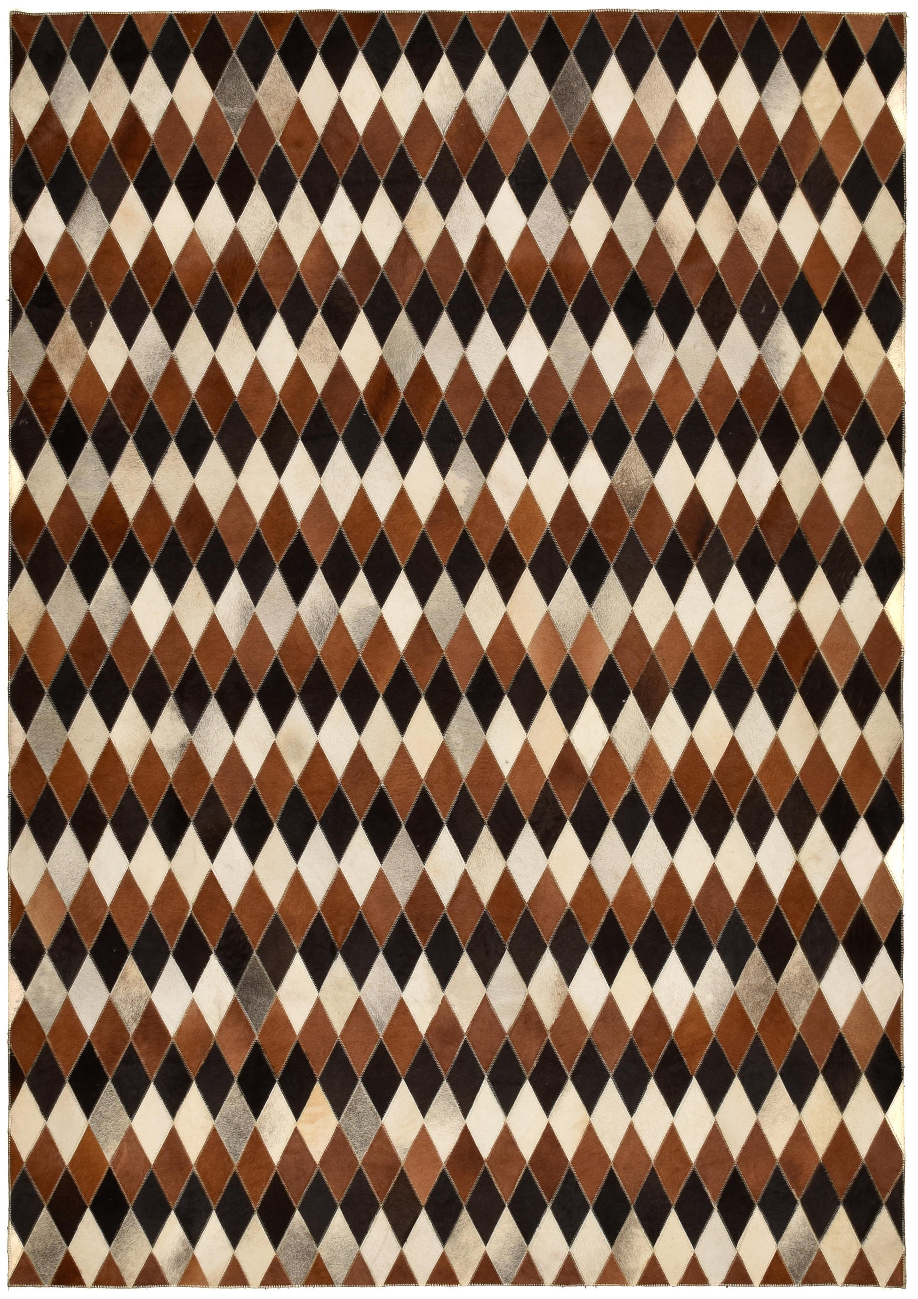 LEDERTEPPICH Kobe 160x230 cm - Grau, Textil (160/230cm) - THEKO
