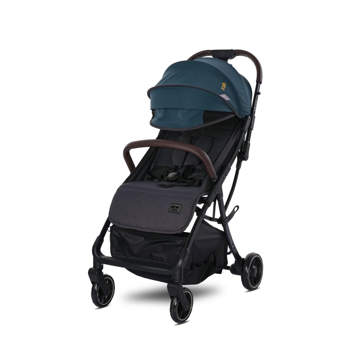 BUGGY Minori faltbar grün PU-Räder Getränkehalter Fußabdeckung - Grün, Metall (75/50/102cm) - Lorelli