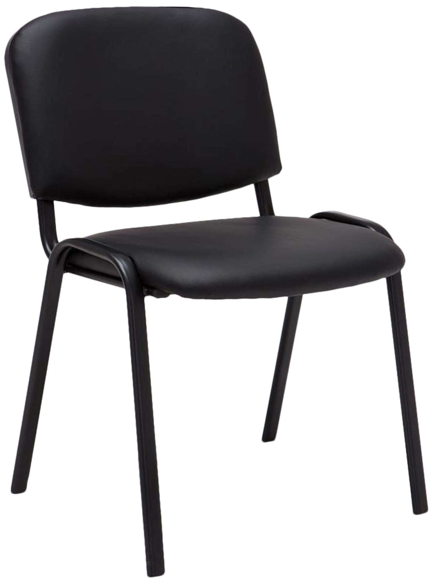 Deluke Besucherstuhl Schwarz 53x83x53 cm