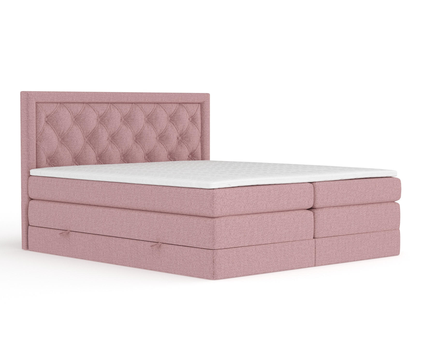 BOXSPRINGBETT Aurelia Rosa 160/200 cm - Schwarz/Rosa, Holz/Holzwerkstoff (160/200cm) - Maison de Reve