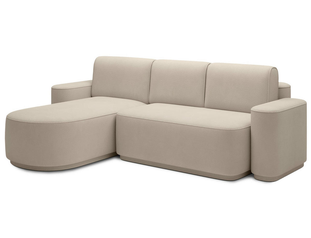 ECKSOFA RUMA - Beige (Amore 18) - Beige, Holzwerkstoff (285/180cm) - Möblo