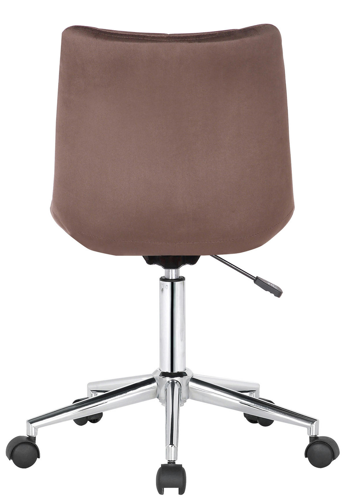 BÜROSTUHL Auronix Samt braun - Chromfarben/Braun, Metall (46/96/62cm) - TPFLiving