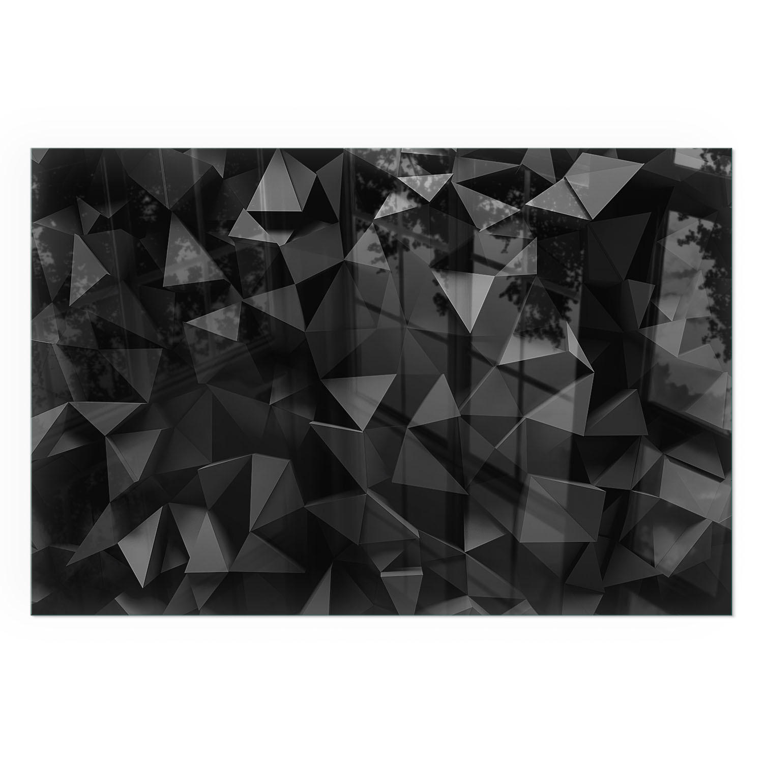 GLASPLATTE für Kamin 60x40 cm - Schwarz, Glas (60/40/0.4cm) - TULUP