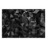 GLASPLATTE für Kamin 60x40 cm - Schwarz, Glas (60/40/0.4cm) - TULUP