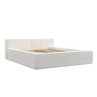 POLSTERBETT Casto mit Stauraum 200/200 cm Weiß im Bonita Stoff - Schwarz/Naturfarben, Holz/Holzwerkstoff (200/200cm) - AltaBeds