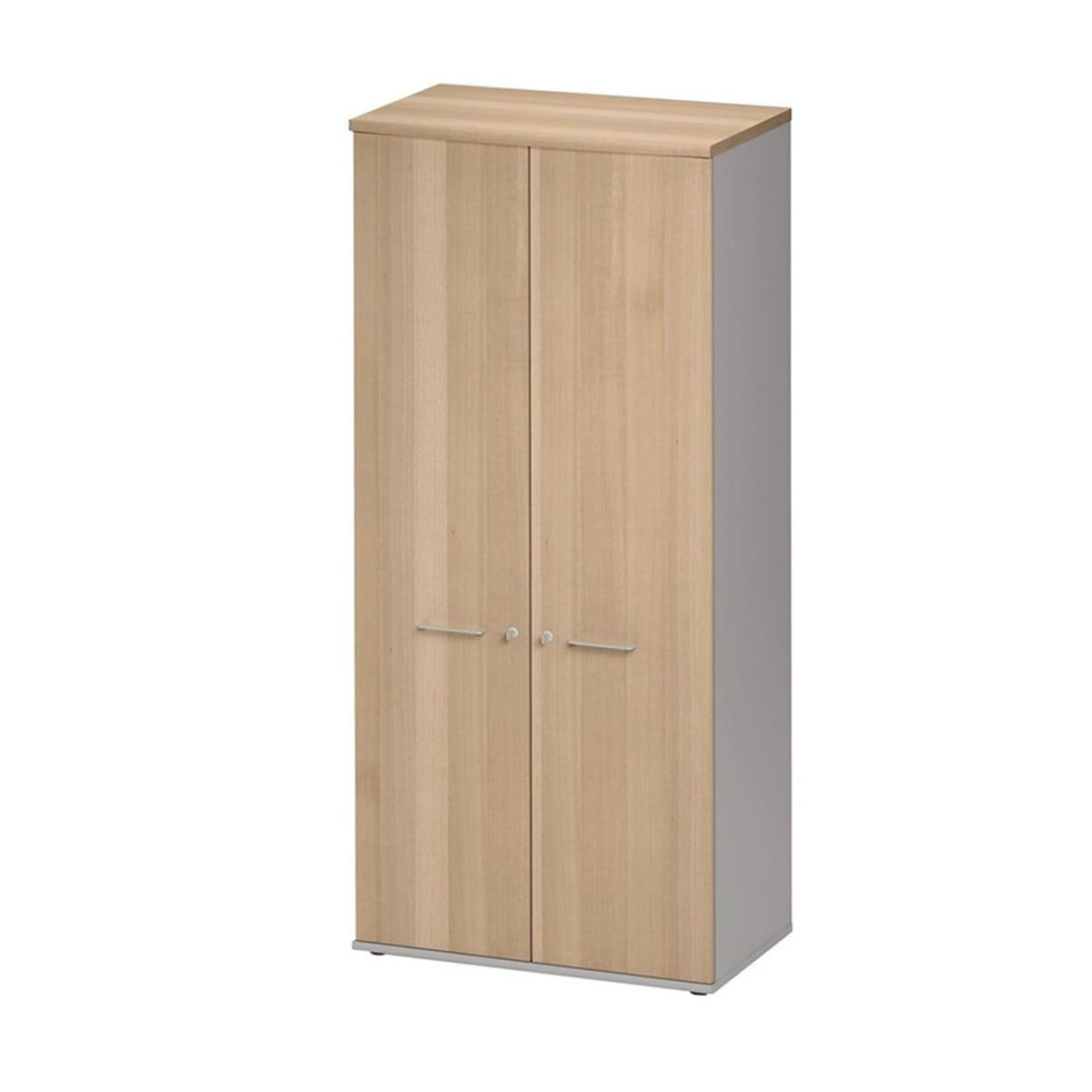 KLEIDERSCHRANK 2 Türen L80 Jazz - Französische Herstellung - 80/48/183 cm - Apfelbaumfarben, Holzwerkstoff (80/183/80cm) - Calicosy