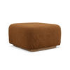 POUF Bouclé Stoff Orange - Pink/Terra cotta, Holz/Textil (83/95/41cm) - Makamii