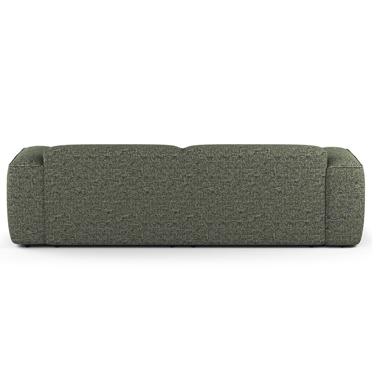 1,5-SITZER ECKSOFA mit Longchair - Schwarz/Grün, Kunststoff/Textil (260/173cm) - home24