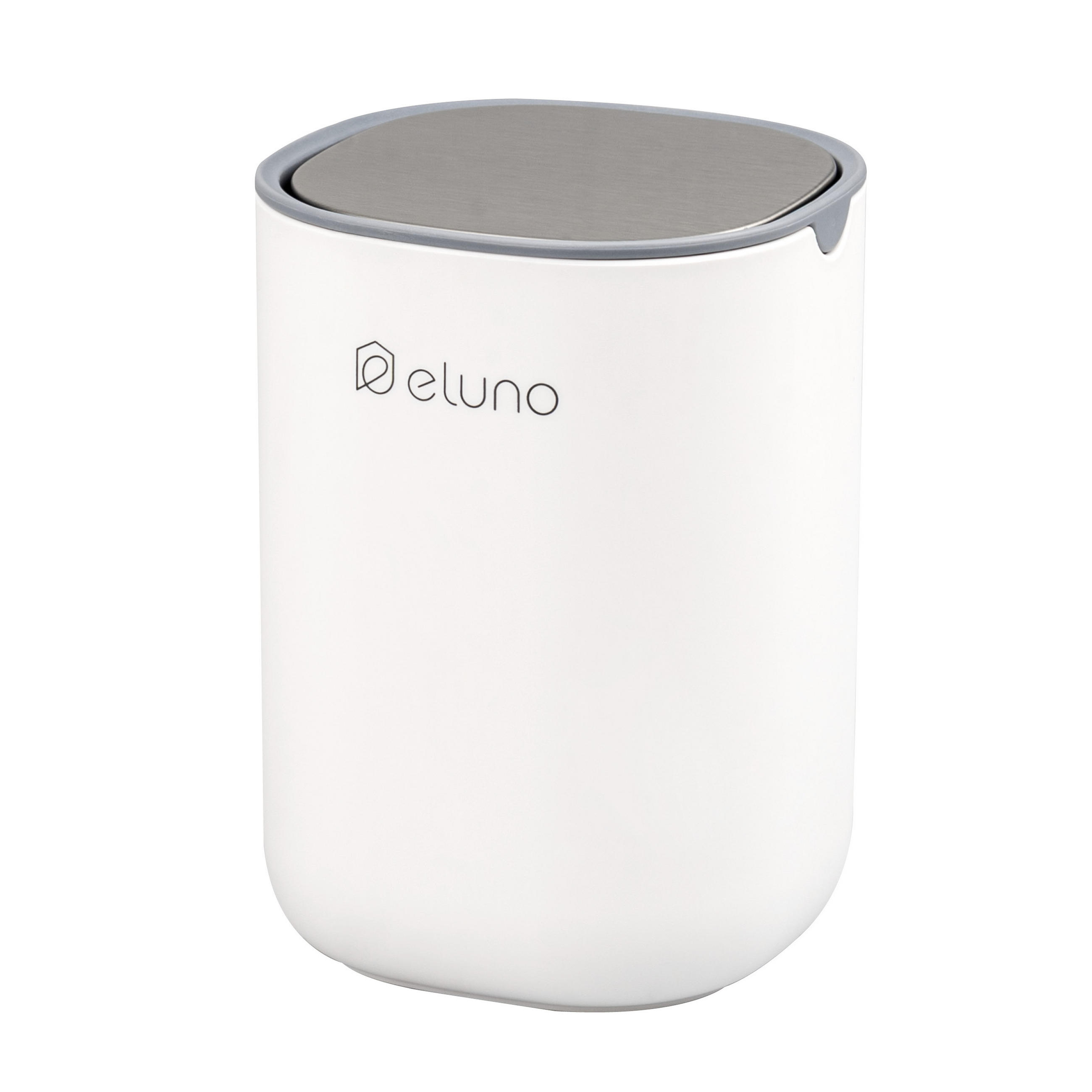 KOSMETIKEIMER EDOLO, Kunststoff, weiß - Weiß, Kunststoff (11.5/15.5/11.5cm) - eluno