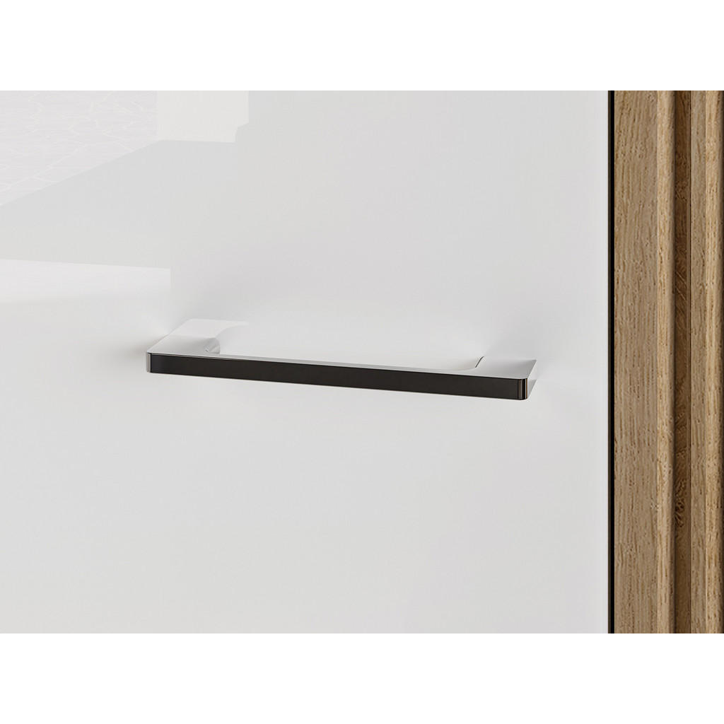 Thumbnail - Feldmann-Wohnen Kleiderschrank, Weiß, Braun, Holz, 4 Fächer, Rechteckig, 92x196x56 cm, Schlafzimmer, Kleiderschränke