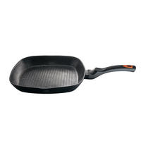 GRILLPFANNE Schwarz 28/28/5.2 cm BH1794 - Schwarz, Metall (28cm) - Berlinger Haus
