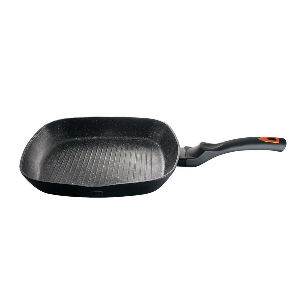 GRILLPFANNE Schwarz 28/28/5.2 cm BH1794 - Schwarz, Metall (28cm) - Berlinger Haus