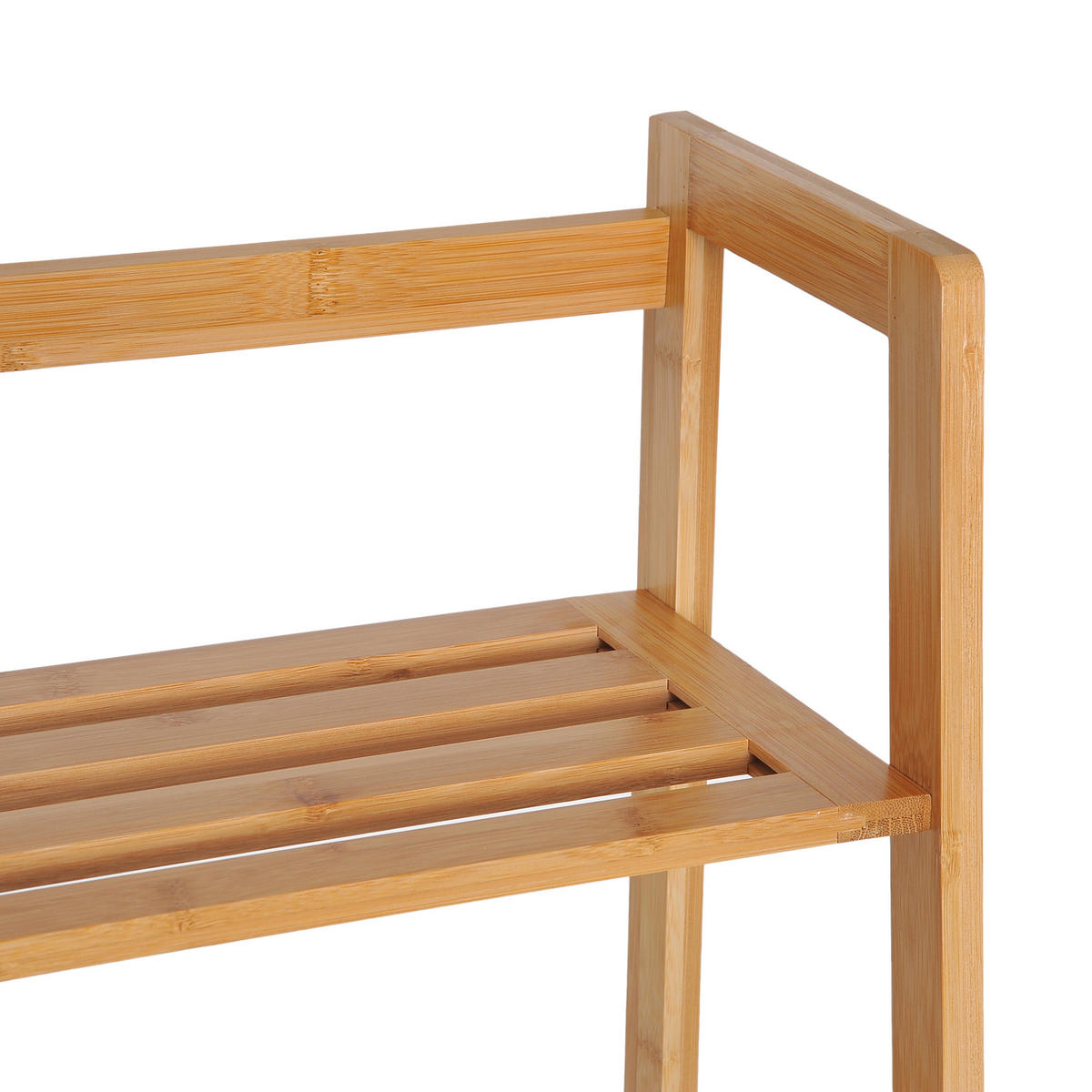 BÜCHERREGAL Standregal mit 4 Ebenen Aufbewahrungsregal aus Bambus, Natur - Naturfarben, Holz (31.5/120/48cm) - HOMCOM