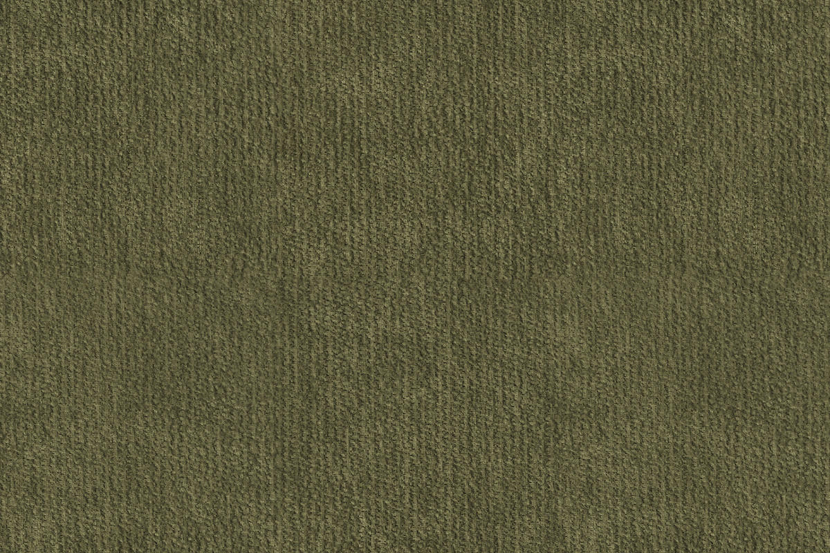 ECKSOFA FEBE 4-Sitzer LINKS, olivgrüner Chenille-Stoff - Schwarz/Olivgrün, Holz/Textil (264/157cm) - Wozimo