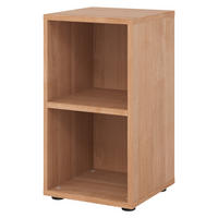 REGAL - 2 Ordnerhöhen 40/40/74,8 cm in Nussbaumfarben - Nussbaumfarben, Holzwerkstoff (40/74.8/40cm) - bümö