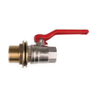 GARTENKUPPLUNGSSET für Regentonne, Kugelhahn 3/4 Zoll - Messingfarben, Metall (1/1/1cm) - BONI-SHOP