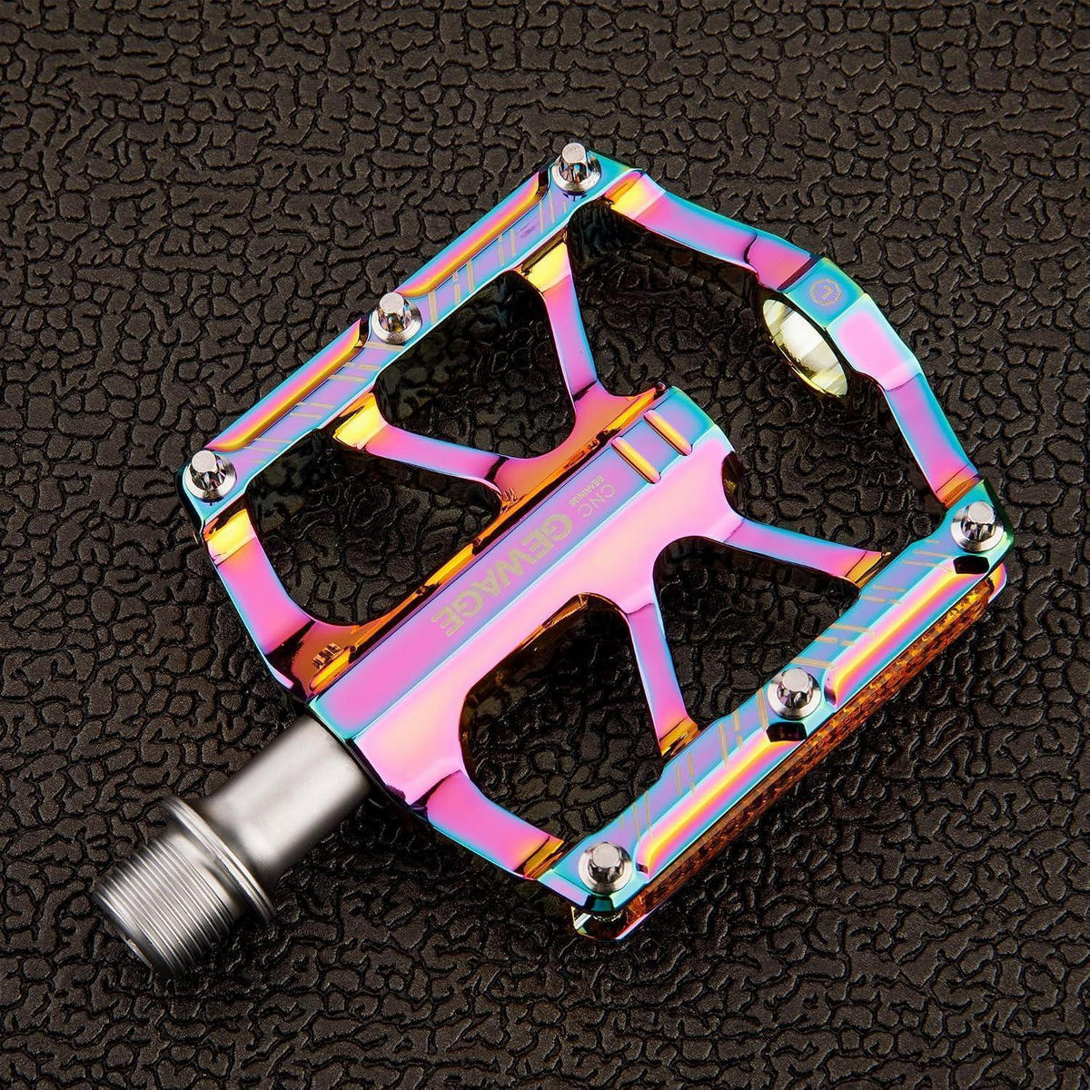 FAHRRAD Pedale 9/16 Zoll Aluminium mit Reflektoren bunt - Multicolor, Metall (7.4/1.5/11cm)