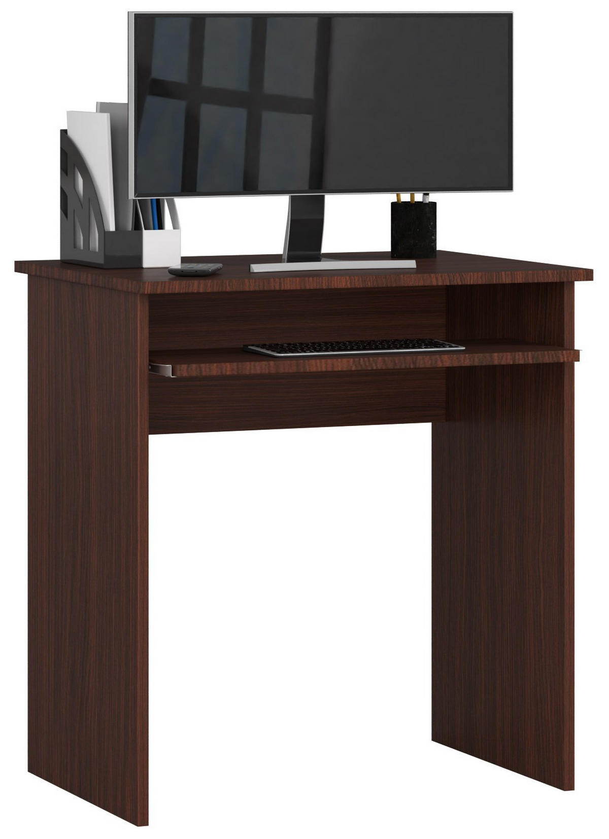 SCHREIBTISCH Dunkelbraun 74/68/51 - Dunkelbraun, Holzwerkstoff (51/68/74cm) - RAUMHIRSCH FURNITURE