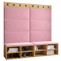 GARDEROBEN-SET 168/184/42 - Pink/Eichefarben, Holz/Kunststoff (168/184/42cm) - MÖBEL KRYSPOL