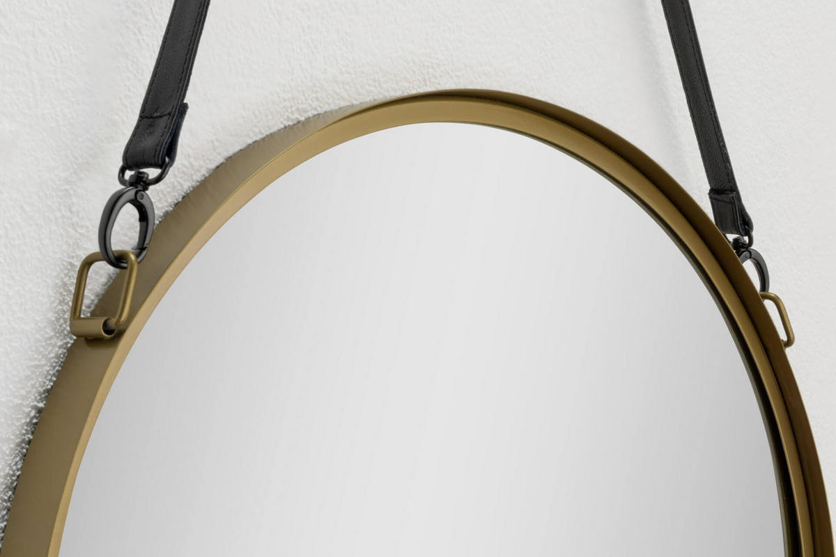 WANDSPIEGEL Gold 60/111 cm - Goldfarben, Metall (60/110.5/6cm) - KUNSTLOFT
