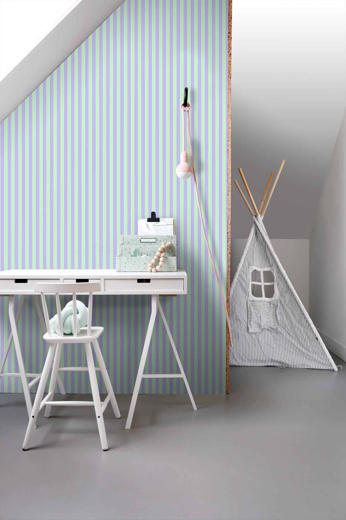 TAPETE Streifen 50 x 900 cm - Blau, Papier (50/900cm) - ESTAhome