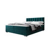 BOXBETT ZILANO 2 mit Matratze H3 und Topper 140x200 Itaka 39 - Blau, Holz/Textil (140/200cm) - Bedante